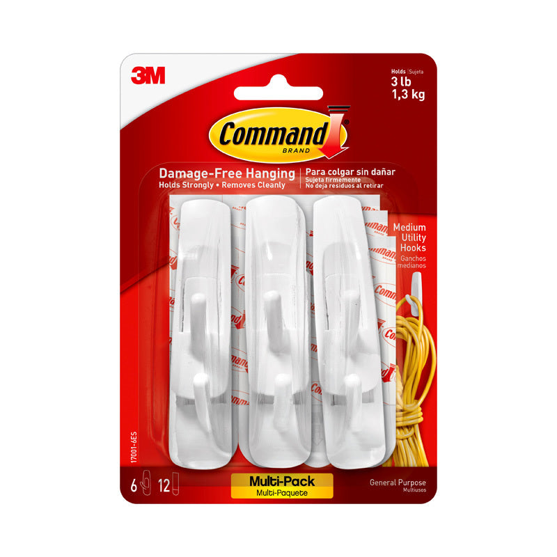 CMD Hook 17001VP-6PK Med Pk6 - Wholesales Supply