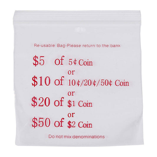 Cmbld Coin Bag 110X100 Pk100 - Wholesales Supply