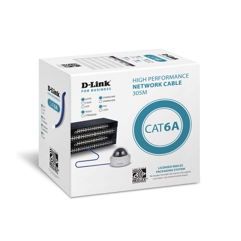 D-Link Cat6A 305m Cable Roll - Wholesales Supply