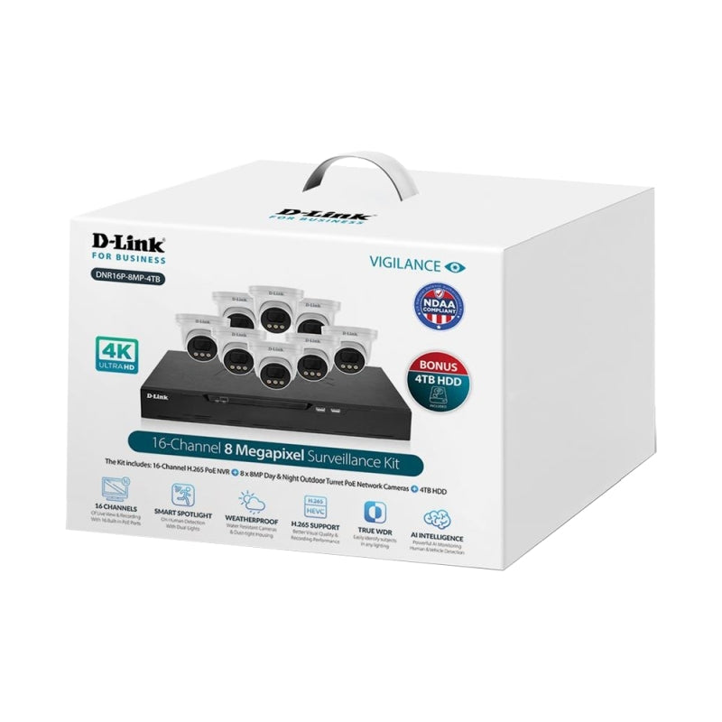 D-Link Vigilance Kit 16CH 8MP - Wholesales Supply