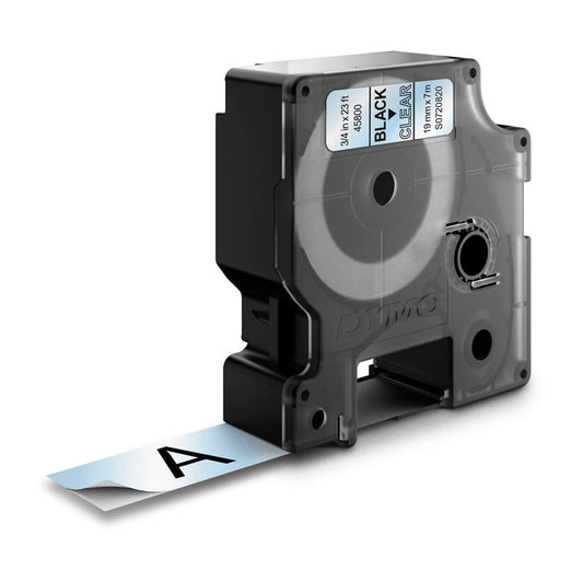 D1 Blk on Clr 19mmx7m Tape - Wholesales Supply