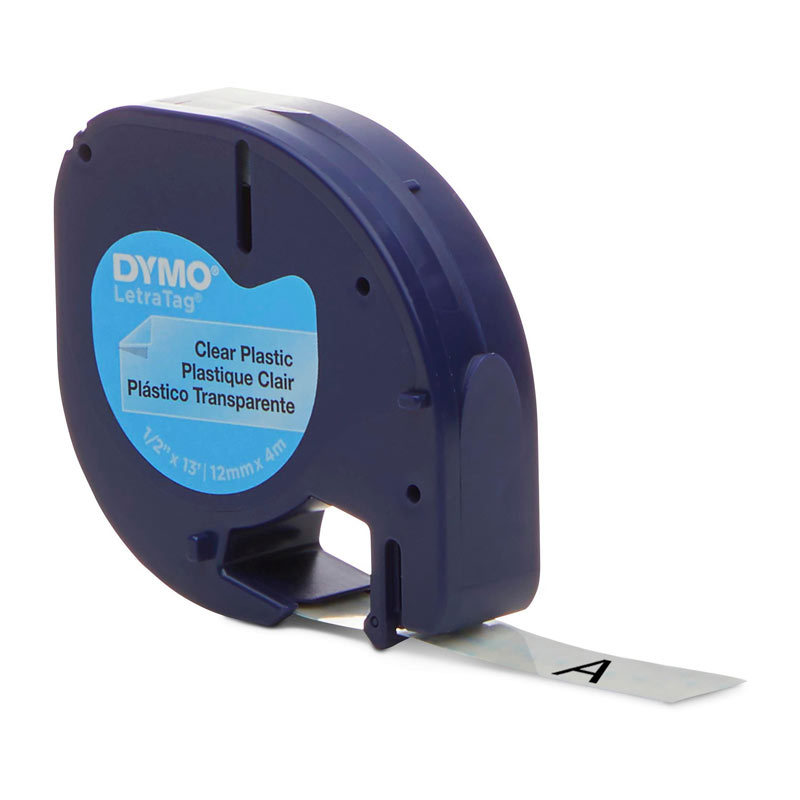Dymo LT Plastic 12mm x 4m Clr - Wholesales Supply