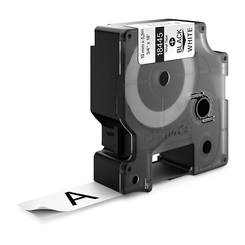 DymoRhino Blk on Wt 19mm Tape - Wholesales Supply