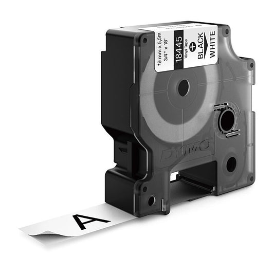 DymoRhino Blk on Wt 19mm Tape - Wholesales Supply