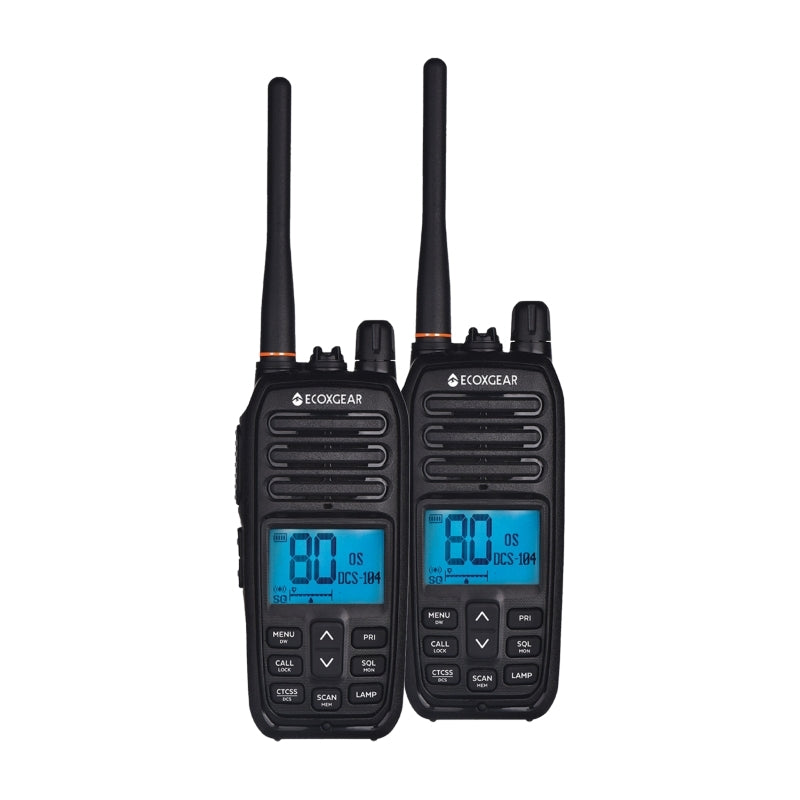 EcoX UHF 5W 2 Pk Black - Wholesales Supply