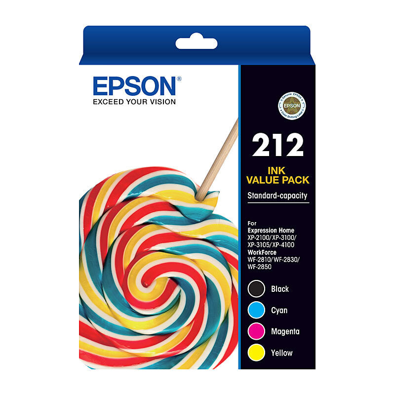 Epson 212 4 Ink Value Pack - Wholesales Supply