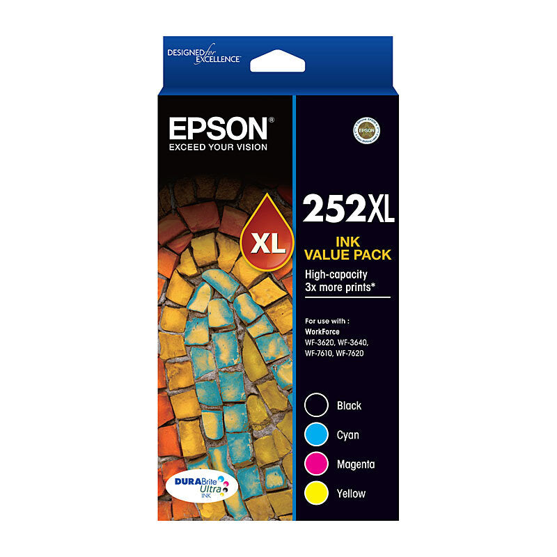 Epson 252XL 4 Ink Value Pack - Wholesales Supply