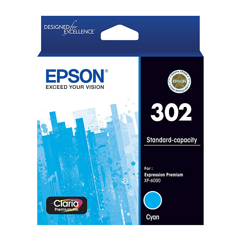 Epson 302 Cyan Ink Cart - Wholesales Supply