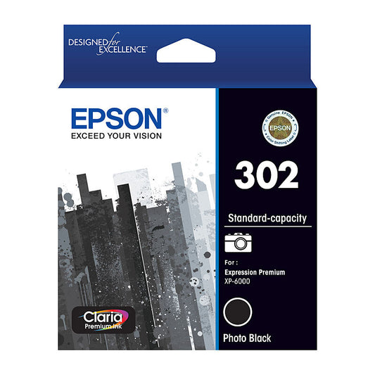 Epson 302 Photo Black Ink Cart - Wholesales Supply
