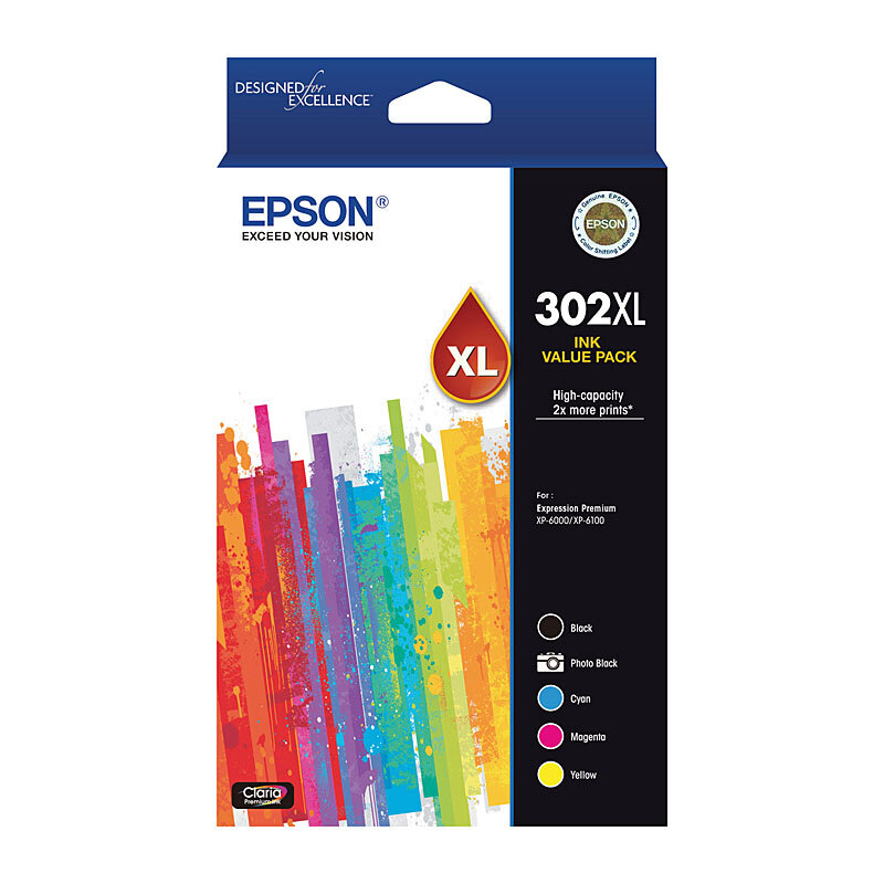 Epson 302XL 5 Ink Value Pack - Wholesales Supply