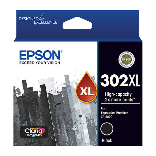 Epson 302XL Black Ink Cart - Wholesales Supply