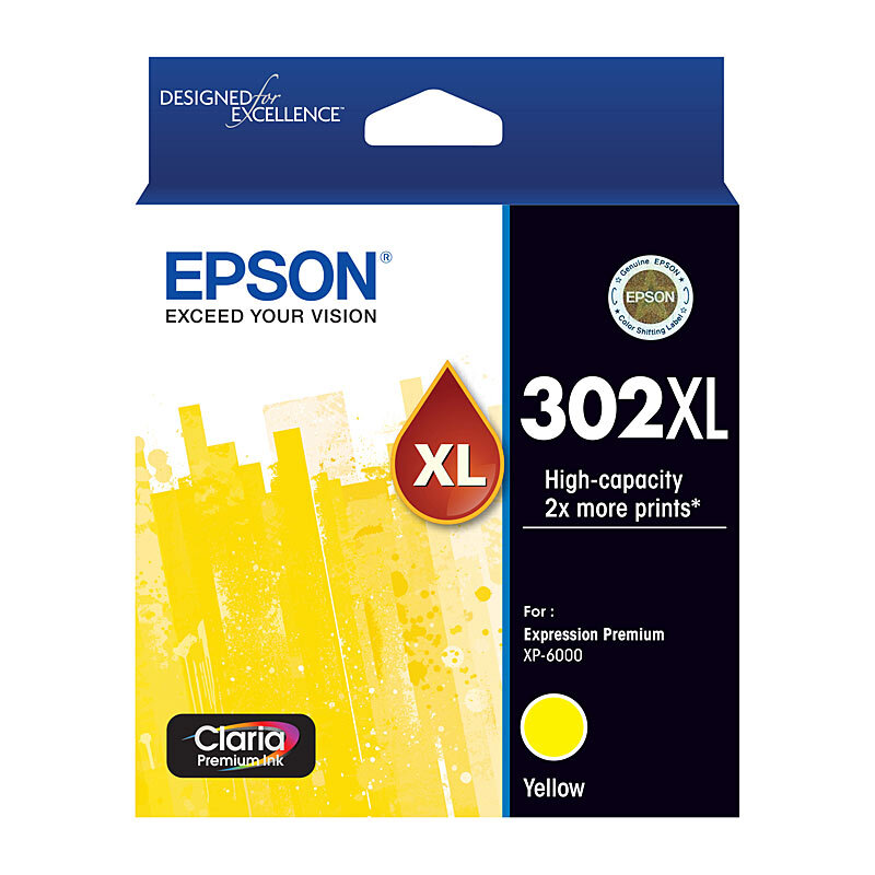 Epson 302XL Yellow Ink Cart - Wholesales Supply