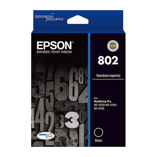 Epson 802 Black Ink Cart - Wholesales Supply