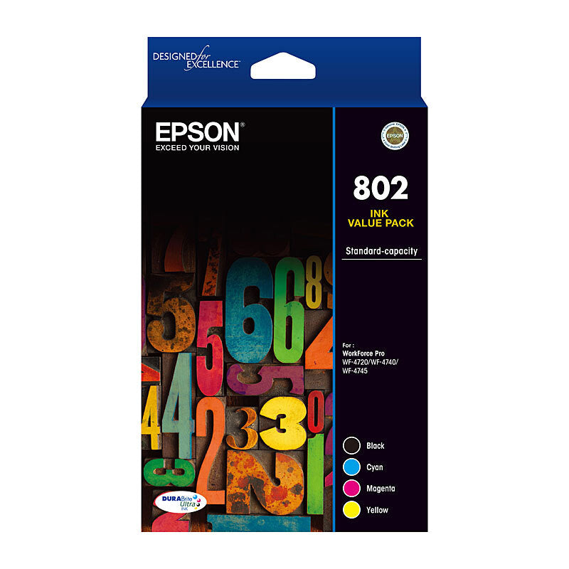 Epson 802 CMYK Colour Pack - Wholesales Supply