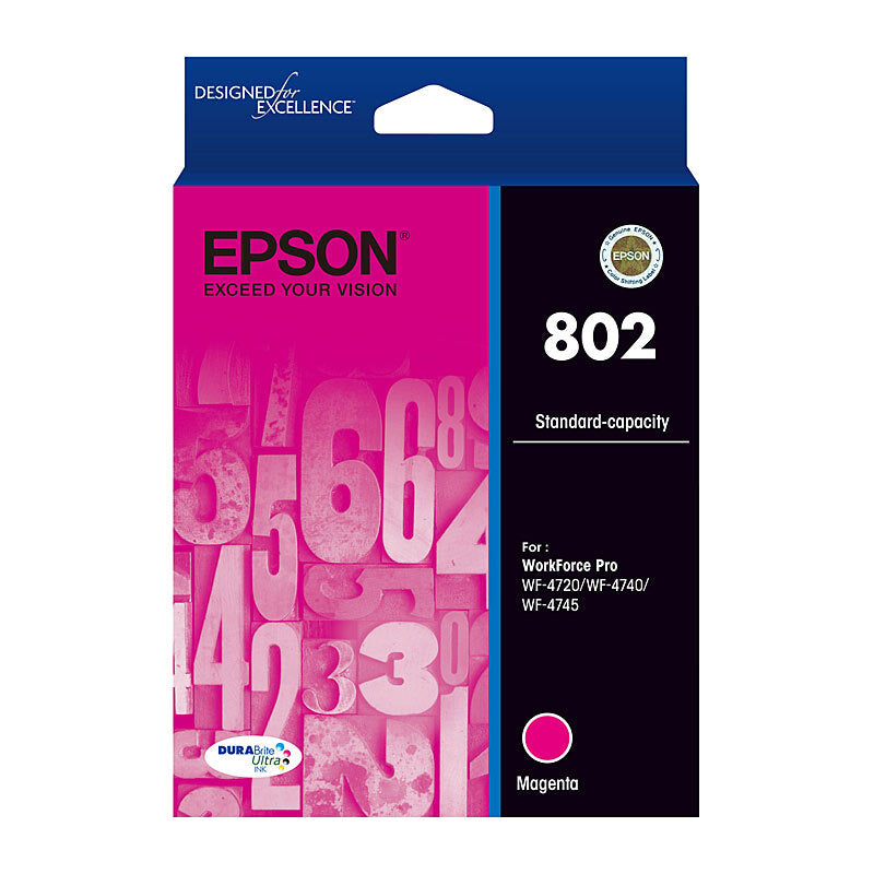 Epson 802 Magenta Ink Cart - Wholesales Supply