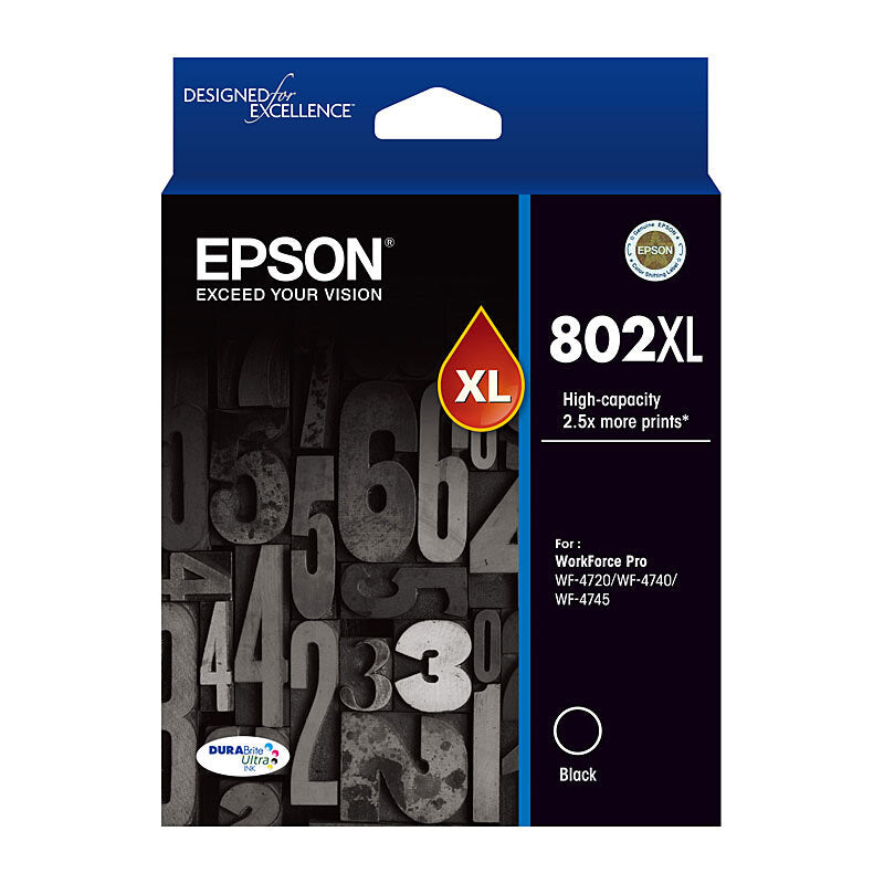 Epson 802XL Black Ink Cart - Wholesales Supply