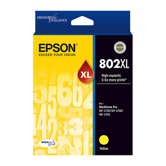 Epson 802XL Yellow Ink Cart - Wholesales Supply