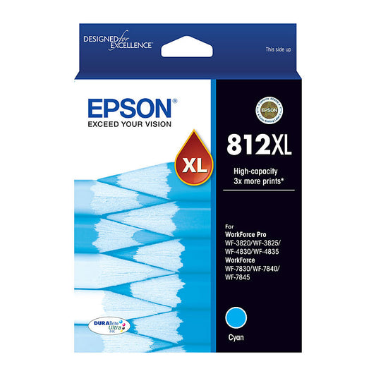 Epson 812XL Cyan Ink Cart - Wholesales Supply