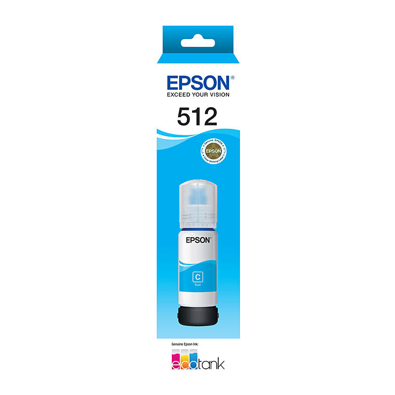 Epson T512 Cyan EcoTank Bottle - Wholesales Supply