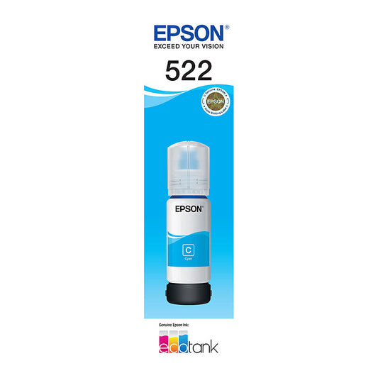 Epson T522 Cyan EcoTank Bottle - Wholesales Supply