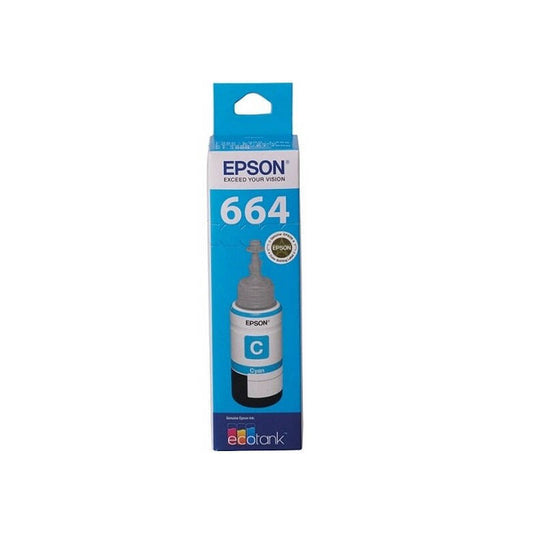 Epson T664 Cyan EcoTank Bottle - Wholesales Supply