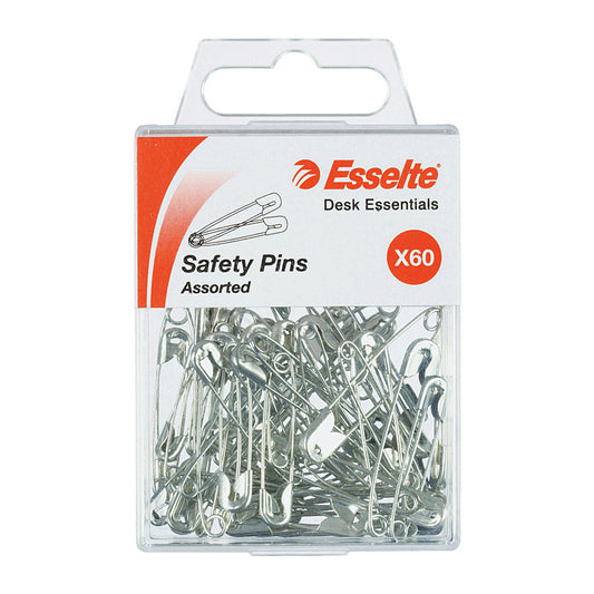 Esselte Safety Pins Ast Pk60 - Wholesales Supply