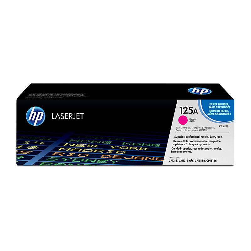 HP #125A Magenta Toner CB543A - Wholesales Supply