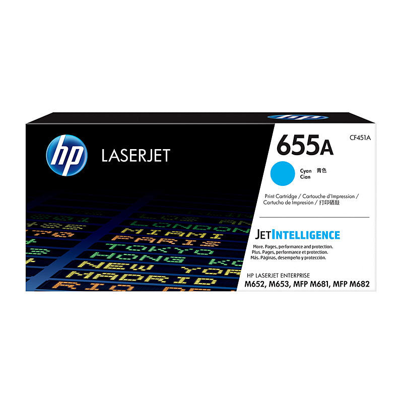HP #655A Cyan Toner CF451A - Wholesales Supply