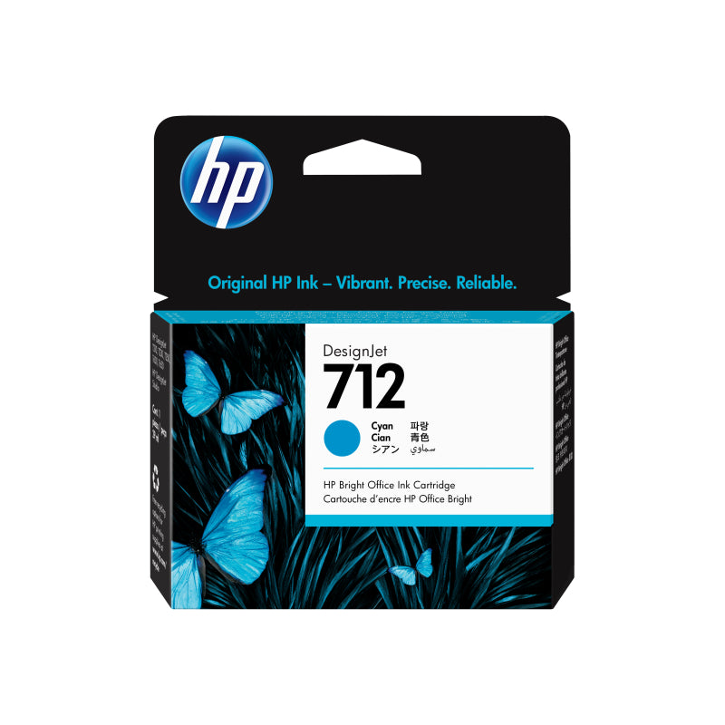 HP #712 29ml Cyan Ink 3ED67A - Wholesales Supply