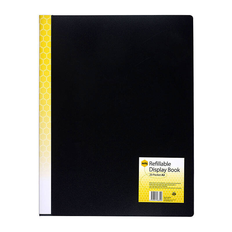 Mbg D/Book A3 Refil 20Pg Blk - Wholesales Supply