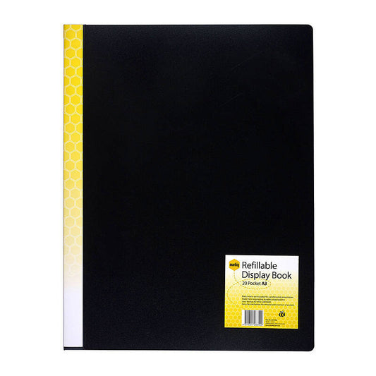 Mbg D/Book A3 Refil 20Pg Blk - Wholesales Supply