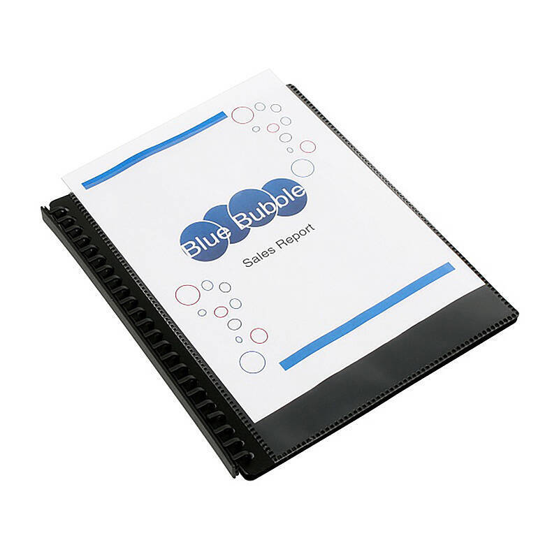 Mbg D/Book Ref C/V A4 20P Blk - Wholesales Supply