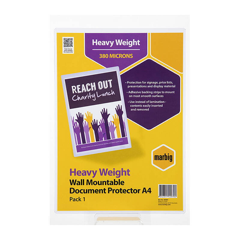 Mbg D/Protect PVC A4 WallMount - Wholesales Supply