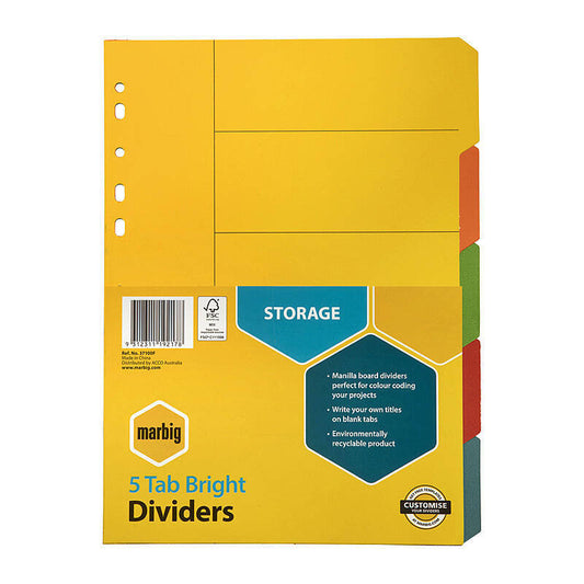 Mbg Divider Bright Mnlla A4 5T - Wholesales Supply