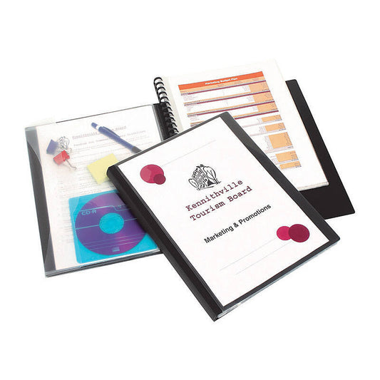 MbgPro D/Book Ref A4 C/V Blk - Wholesales Supply