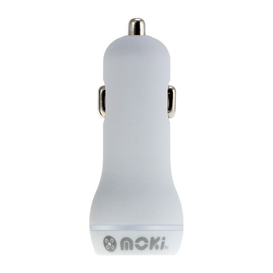 Moki Dual USB Car Charger Wh - Wholesales Supply