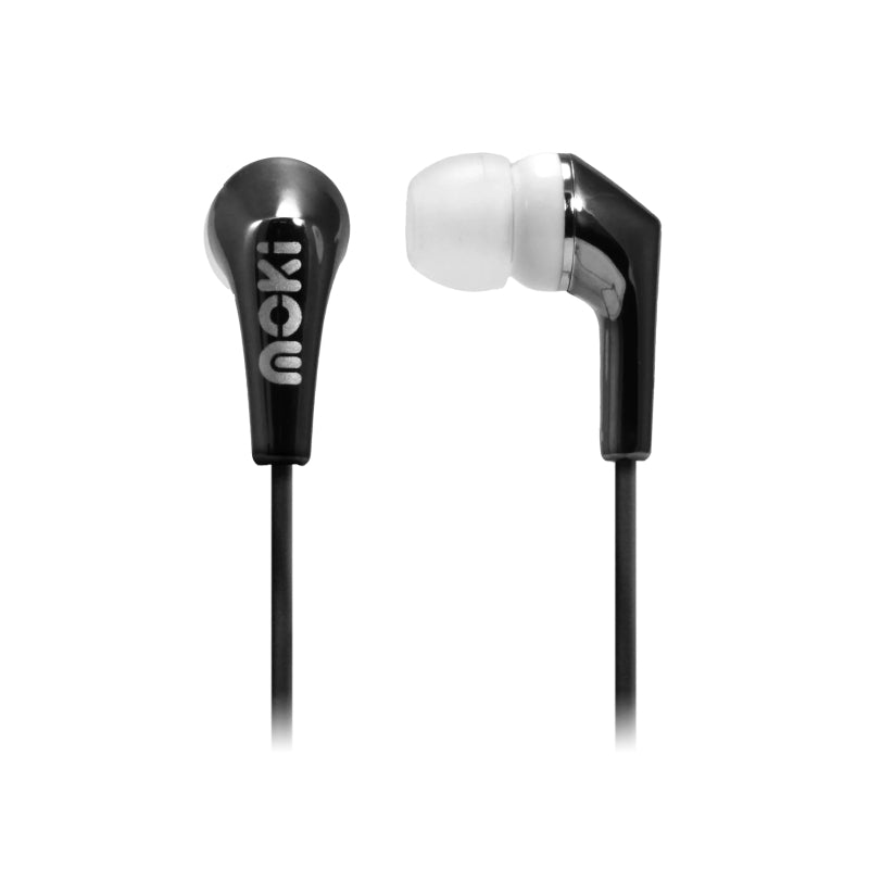 Moki Life Metallic Earbuds Blk - Wholesales Supply