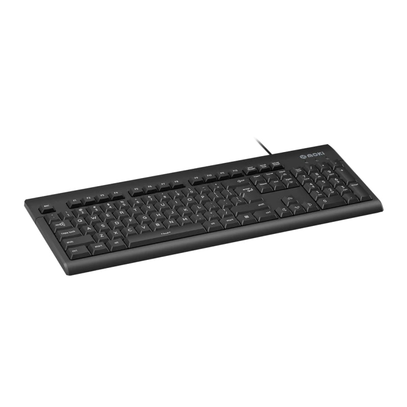 Moki Wired USB Keyboard Black - Wholesales Supply