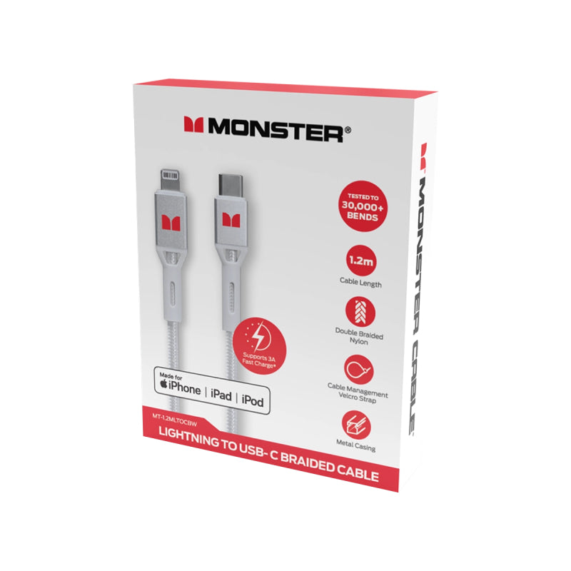 Monster 1.2M LTG-C Cable W - Wholesales Supply