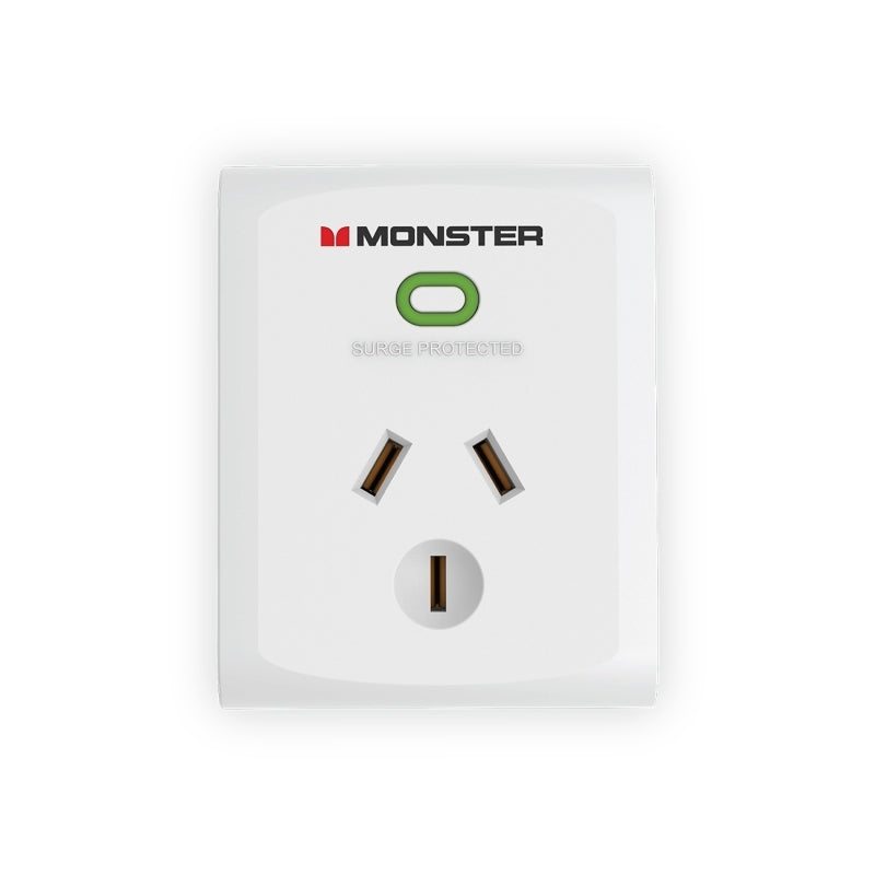 Monster 1-Port Surge White - Wholesales Supply