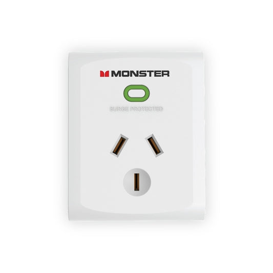 Monster 1-Port Surge White - Wholesales Supply