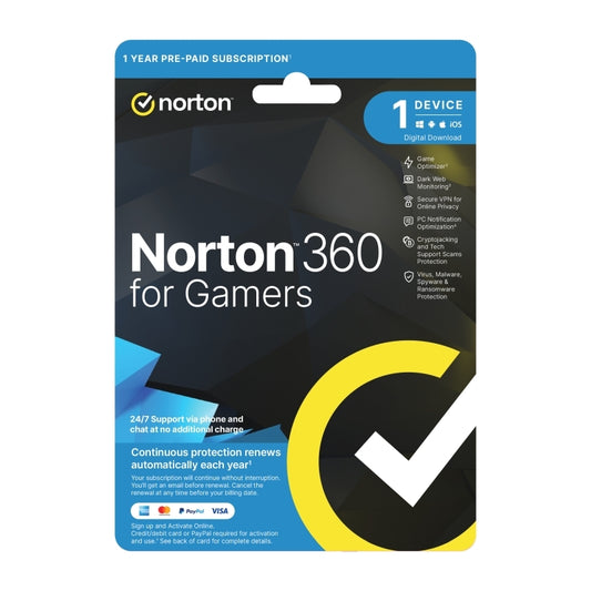 Norton 360 Gamer 1U 1D 1 Yr - Wholesales Supply