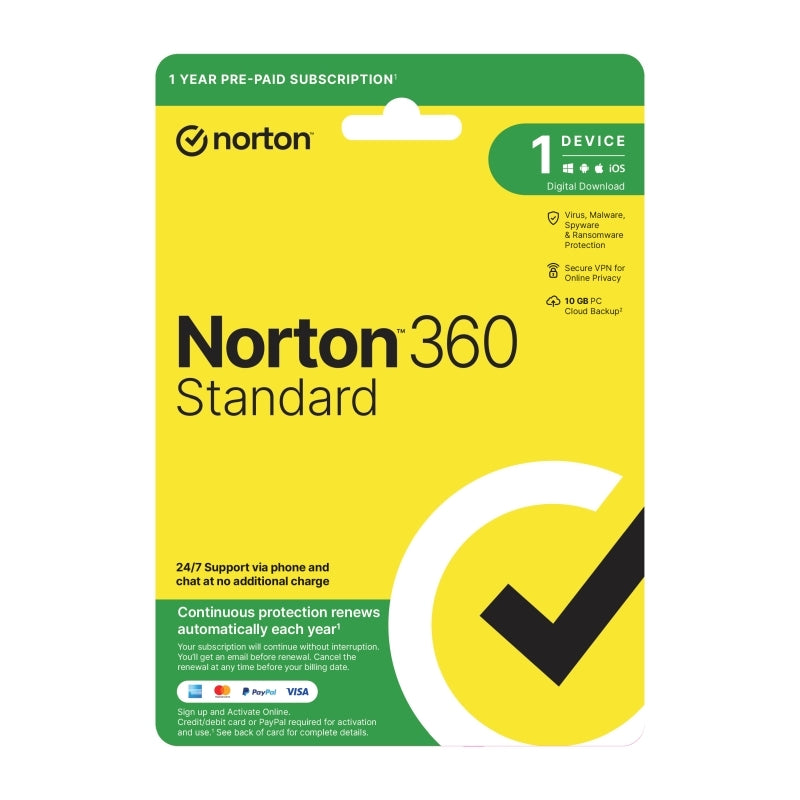 Norton 360 Standard 1U 1D 1 Yr - Wholesales Supply