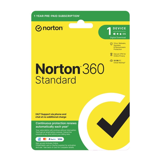Norton 360 Standard 1U 1D 1 Yr - Wholesales Supply