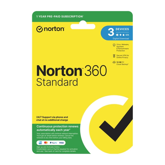 Norton 360 Standard 1U 3D 1 Yr - Wholesales Supply