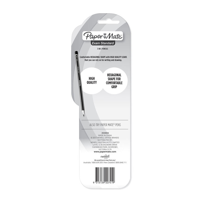 PM HB Woodcase Pencil Pk3 Bx12 - Wholesales Supply