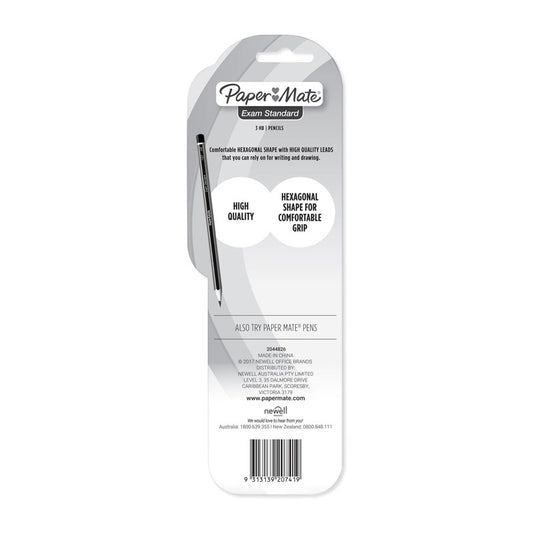 PM HB Woodcase Pencil Pk3 Bx12 - Wholesales Supply