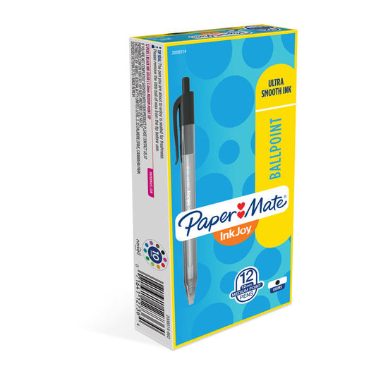 PM InkJoy 100RT BP Blk Bx12 - Wholesales Supply