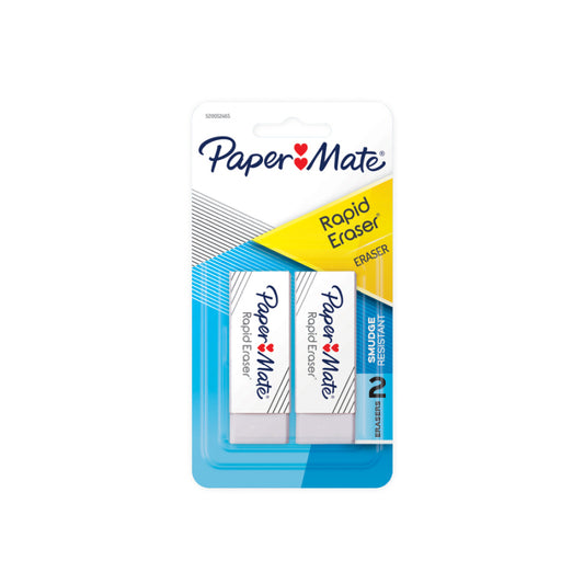 PM Rapid Erase Eraser Pk2 Bx12 - Wholesales Supply