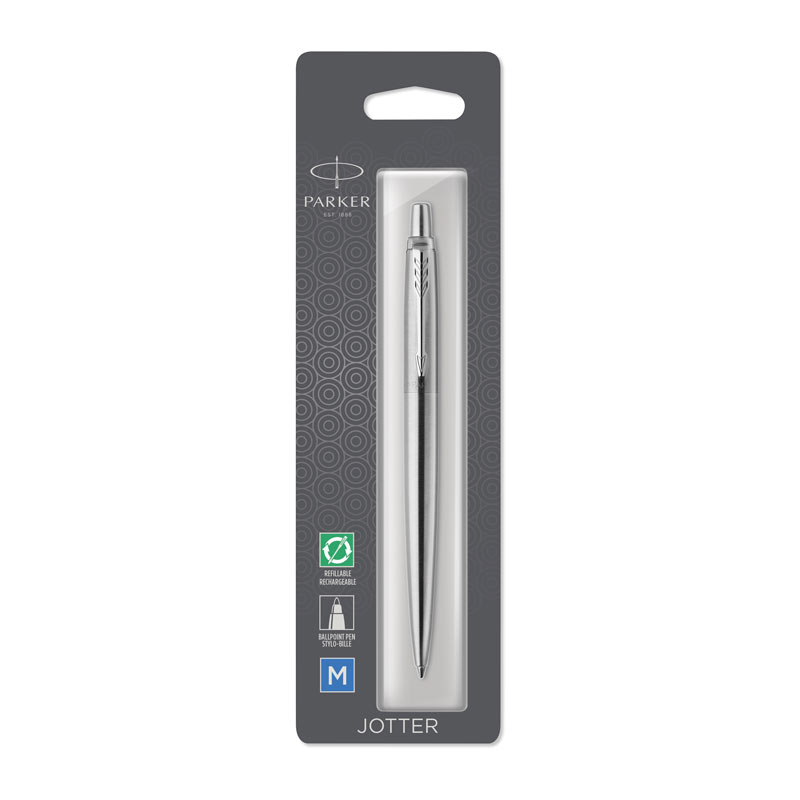 Parker Jotter SS ChrTrm BP Pen - Wholesales Supply